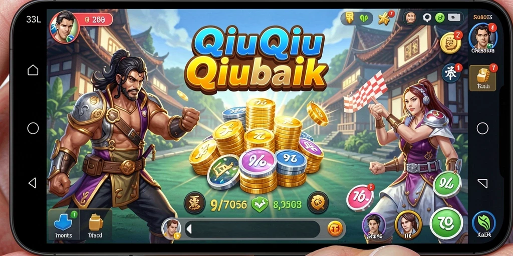 Tampilan gameplay seru dalam permainan QiuQiu 33L.