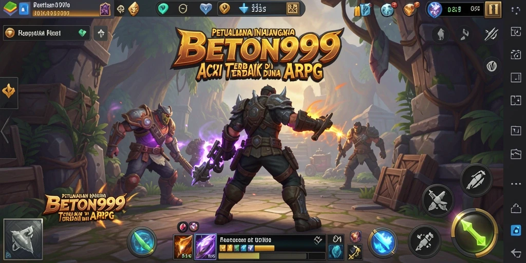 Tampilan menegangkan dari gameplay BETON999 yang penuh aksi ARPG.