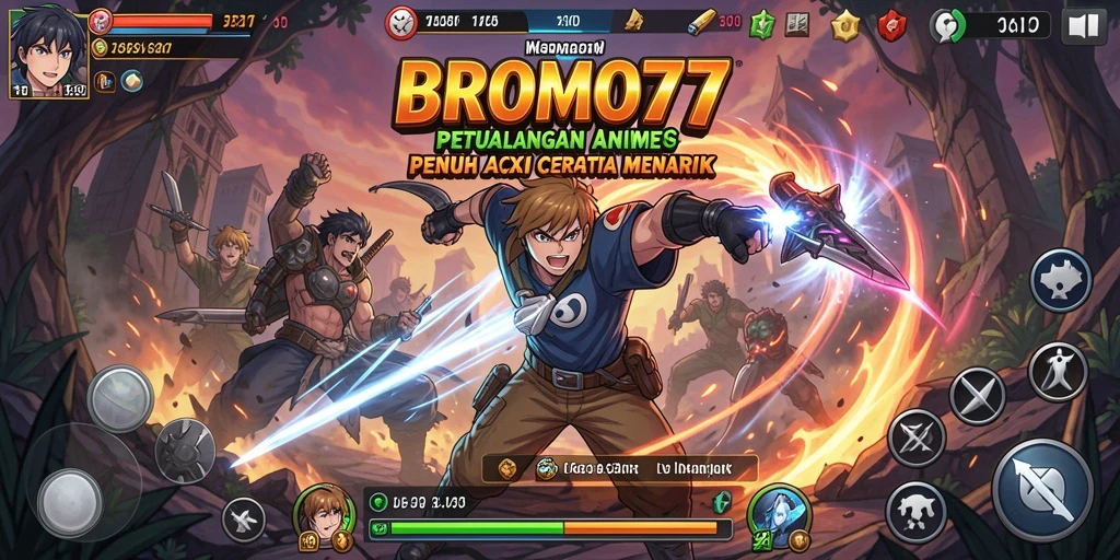 Menampilkan aksi seru dalam dunia anime yang menakjubkan.