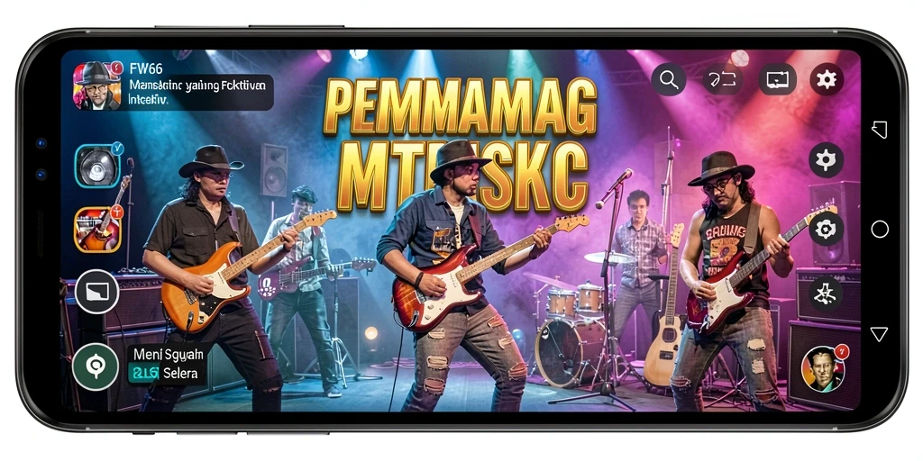 Tampilan gameplay interaktif dari FW66 yang menghadirkan pengalaman musik menarik.