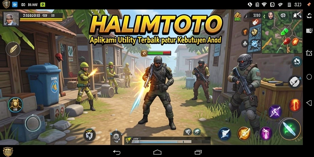 Tampilan antarmuka HALIMTOTO yang mudah dipahami dan menarik.