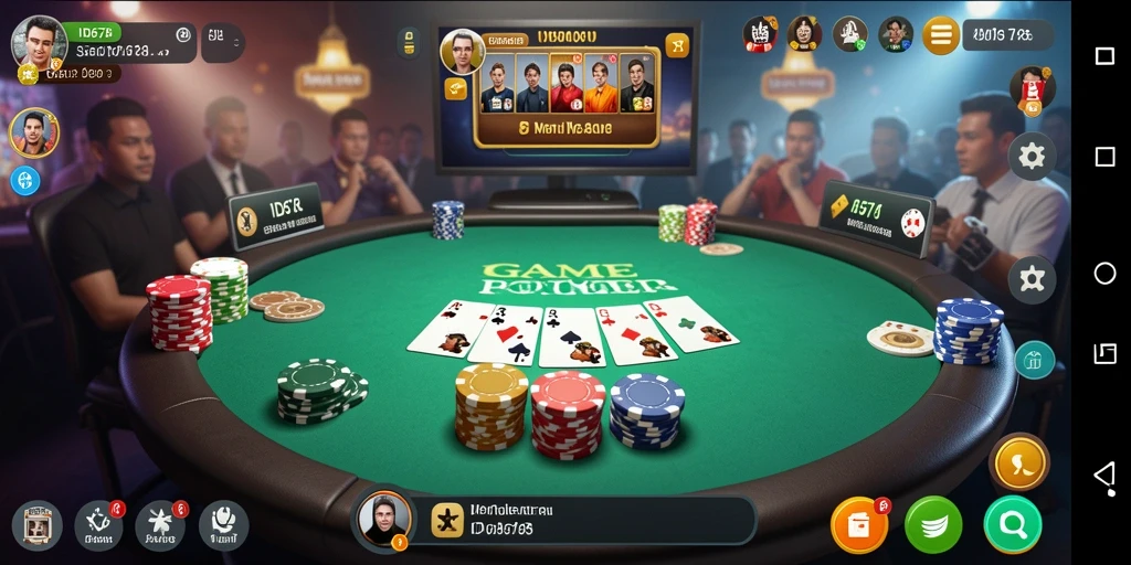 Screenshot gameplay ID678 menampilkan aksi seru permainan Poker.