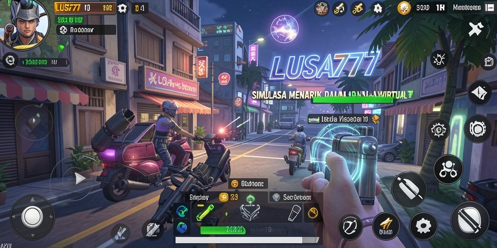 Tangkapan layar menunjukkan aksi gameplay menyenangkan di LUSA777.