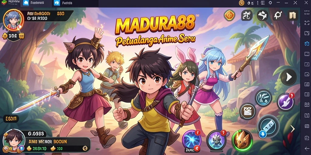 Screenshot MADURA88 menampilkan aksi seru dalam permainan Anime.