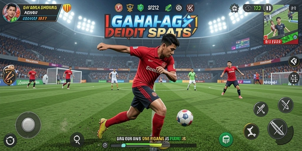 Tampilan gameplay SP212 yang menampilkan aksi olahraga seru.