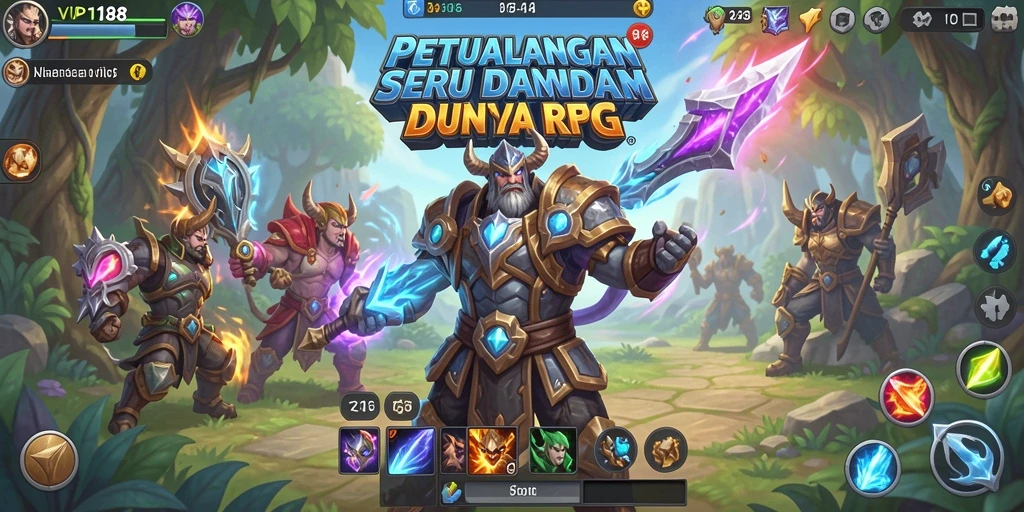 Tampilan gameplay RPG menarik dari VIP188 dengan aksi pertarungan yang intens.